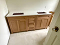 Free shipping - custom solid white oak vanity