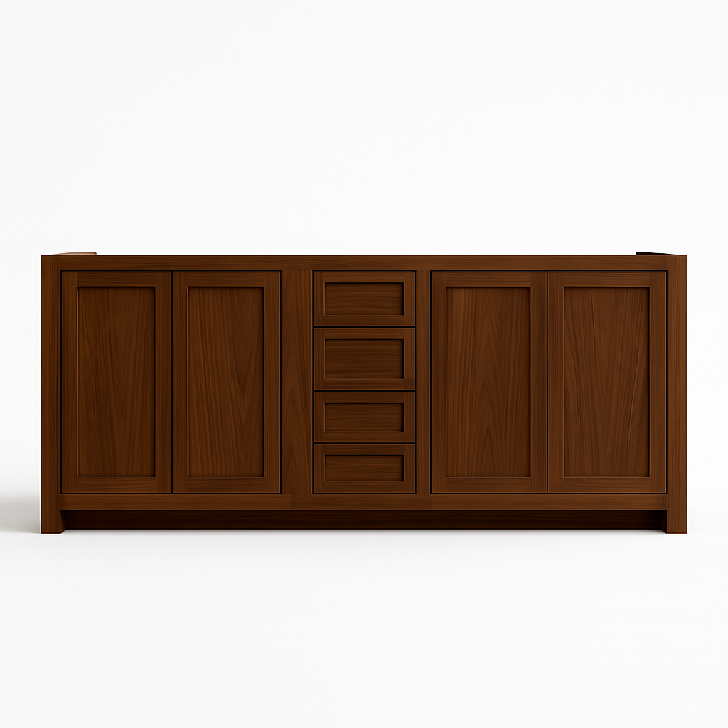 Free shipping - custom solid hardwood painted vanity
