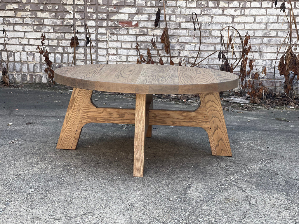 Davos Inspired White Oak Coffee Table - Salvaged Natural Finish