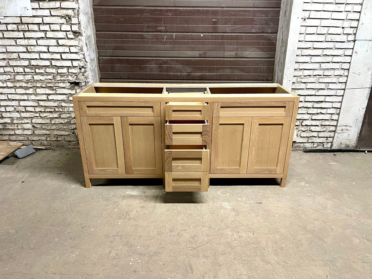 Free shipping - custom solid hardwood painted vanity