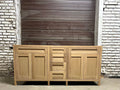 Free shipping - custom solid white oak vanity