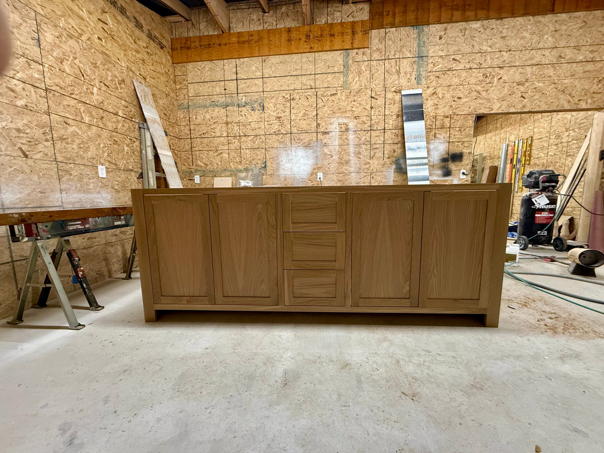 Free shipping - custom solid hardwood painted vanity