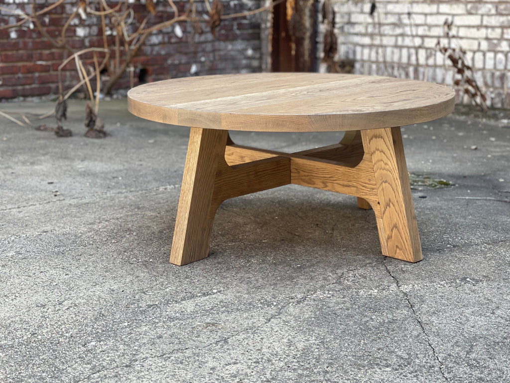 Davos Inspired White Oak Coffee Table - Salvaged Natural Finish