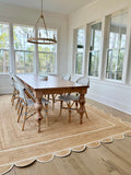 Arhaus Inspired Francis Turned Leg Dining Table - Weathered Oak