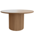 Round white oak dining table - Free shipping - Lulu and Georgia Inspired Fluted Round Dining Table