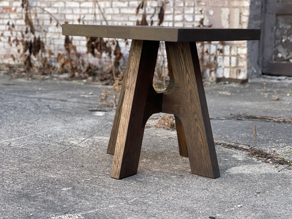 Davos Inspired White Oak Square End Table