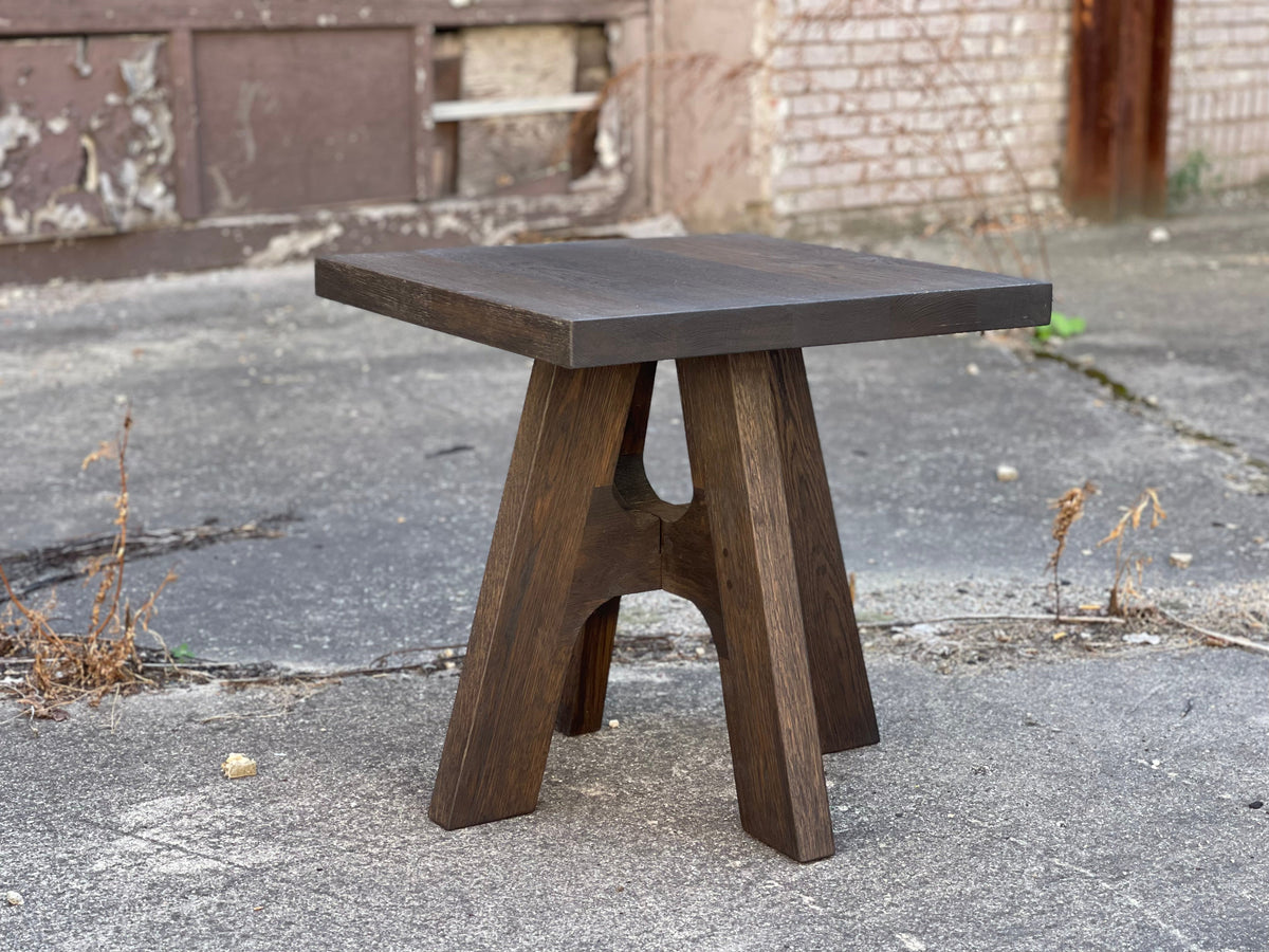 Davos Inspired White Oak Square End Table