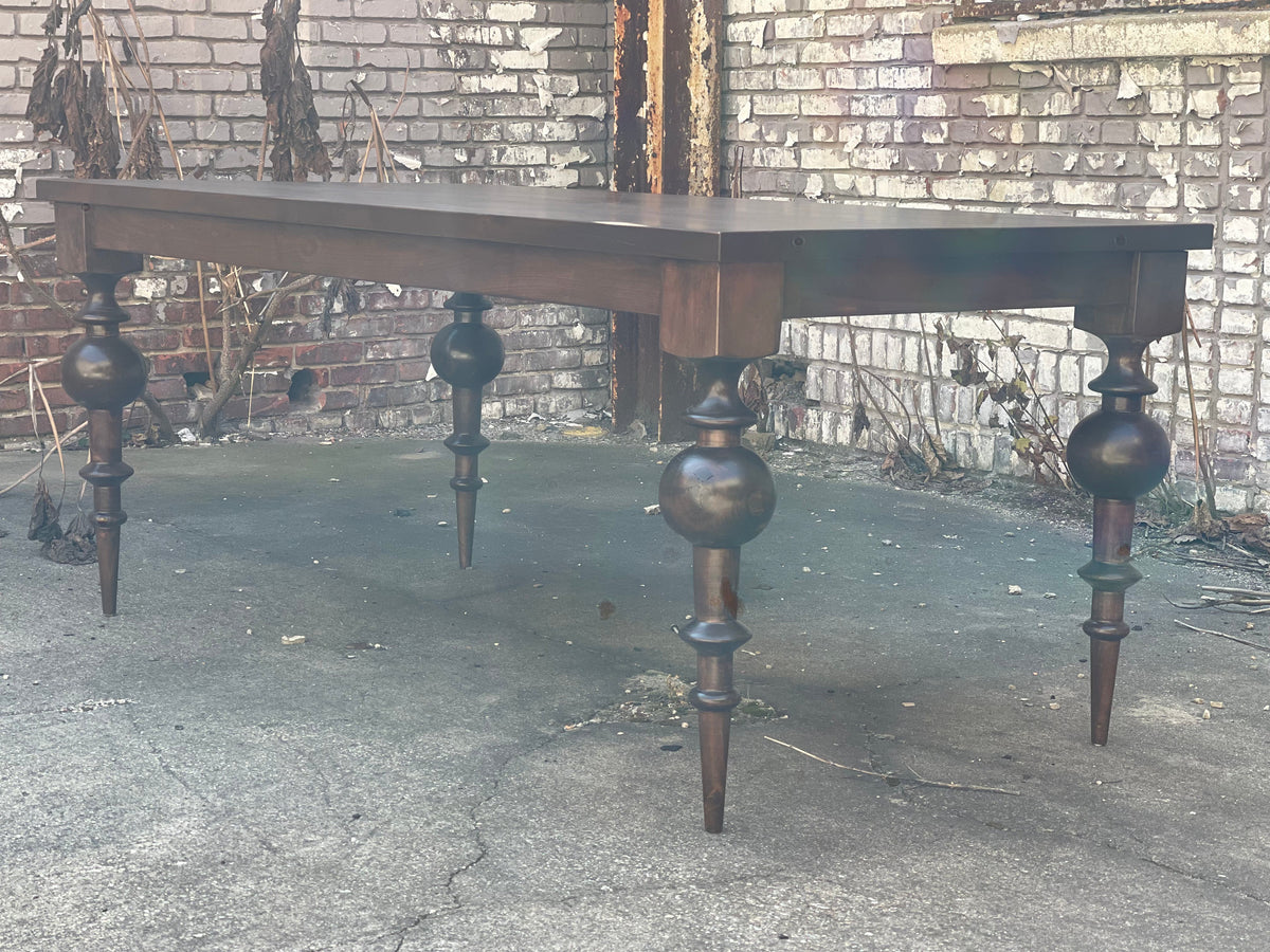 Zgallerie Daphne inspired Turned Leg Dining Table