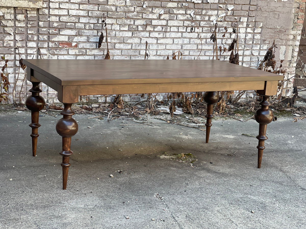 Zgallerie Daphne inspired Turned Leg Dining Table