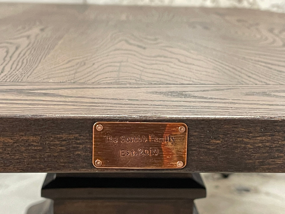 FREE SHIPPING - Restoration Hardware/Arhaus Inspired Double Pedestal Dining Table